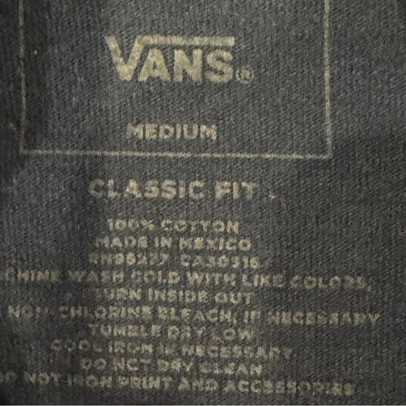 Vans Navy Blue Checkered Palm Tee - Picture 3 of 3